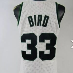 Larry Bird Mitchell & Ness Swingman Boston Celtics 1985-86 Jersey - White sz-sm